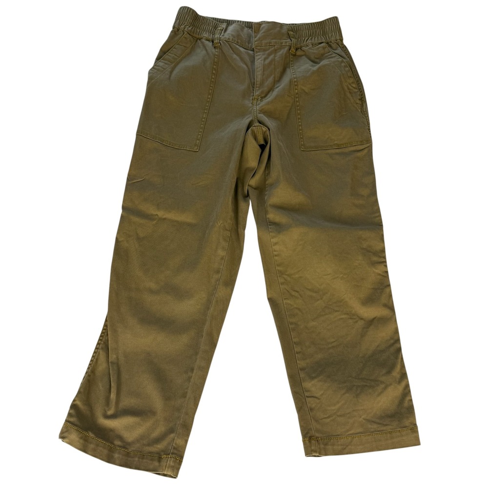Cabi 5693 Women Tan Brown Utility Cropped Trousers Pants Size 4 Relaxed Fit
